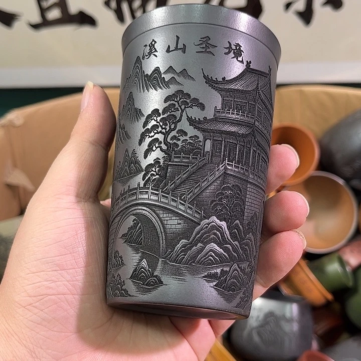 茶杯紫砂全手工紫砂主人杯