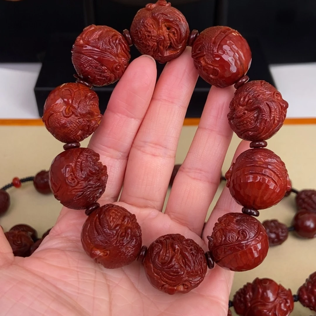 馒****吊坠橄榄核钻面恶僧