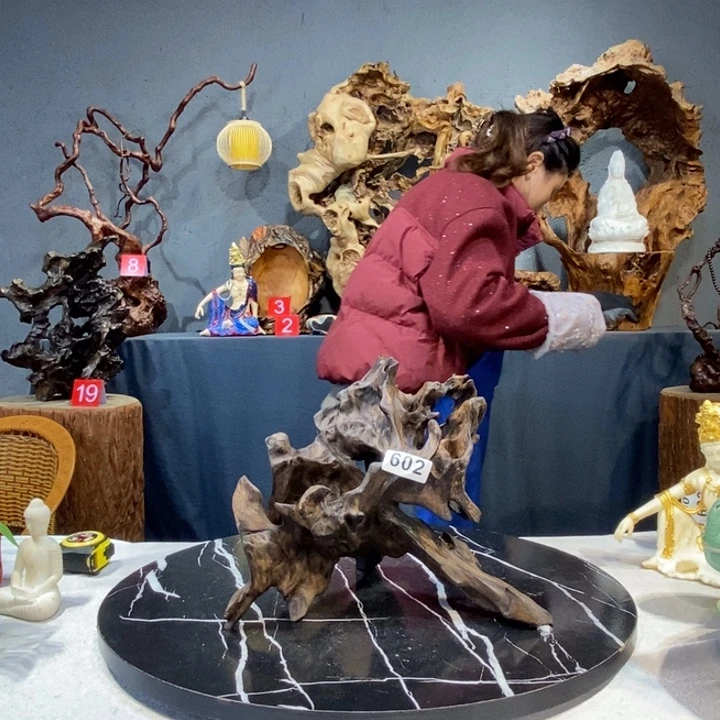 源***泉木草木堂根艺摆件602