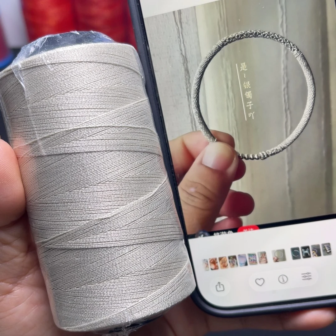 涤纶0.3白银蜡700米白银