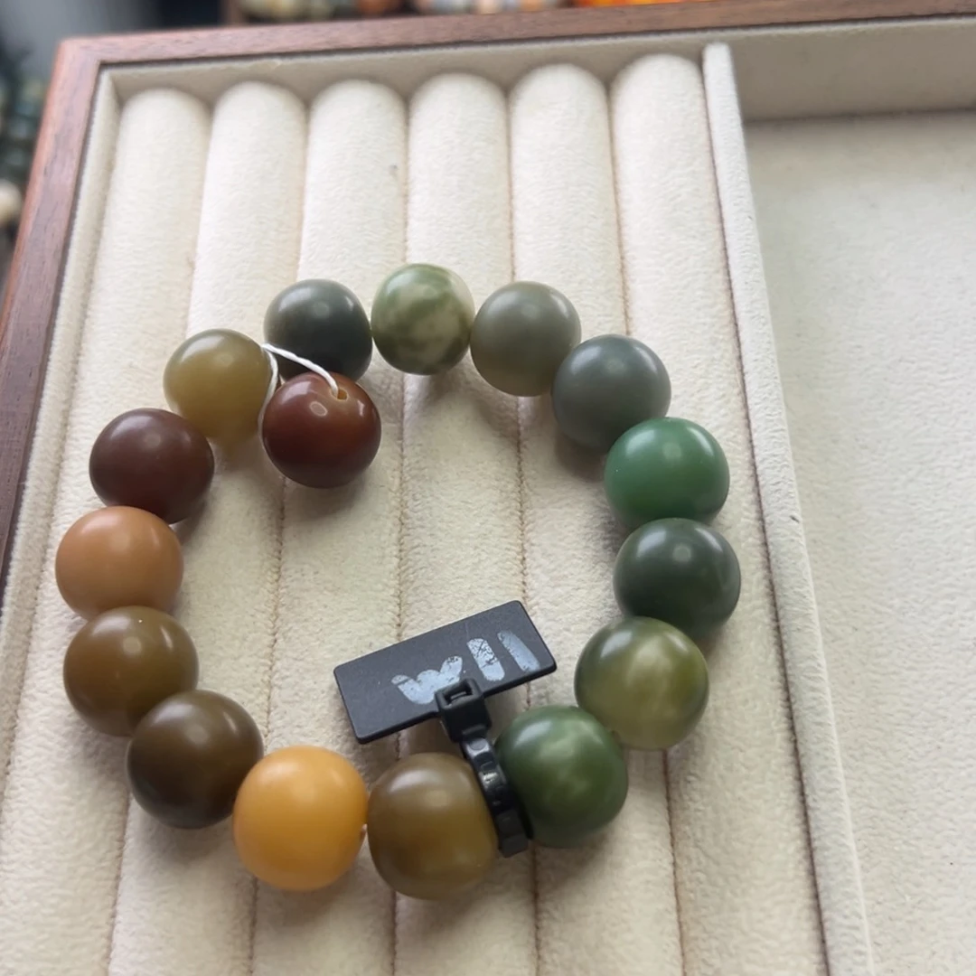 菩提根/象牙果手串卡15.5苹果干磨微瑕11