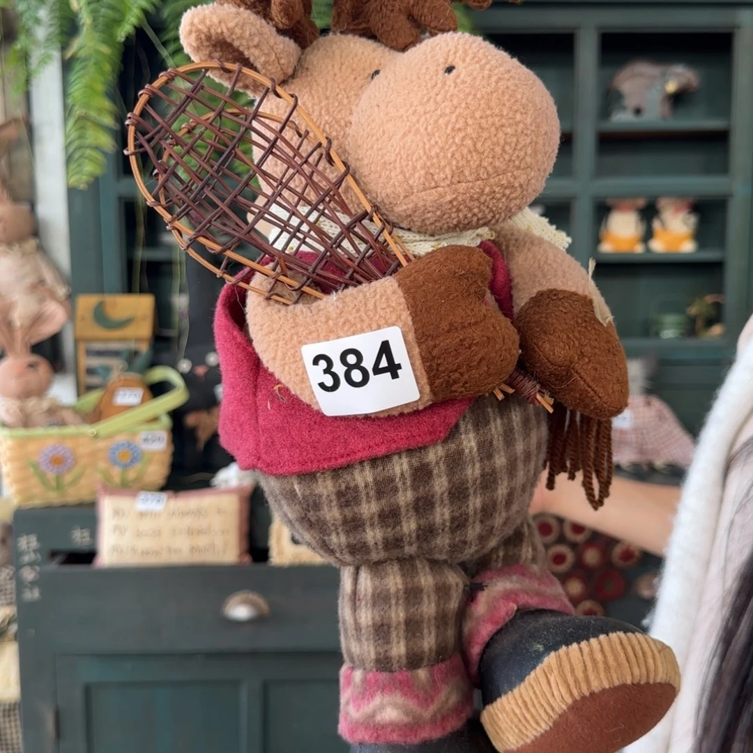 中古玩具老货默认微瑕损米麋鹿围巾损坏