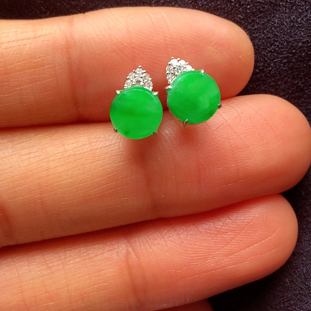 翡翠颈饰18K金镶嵌上新