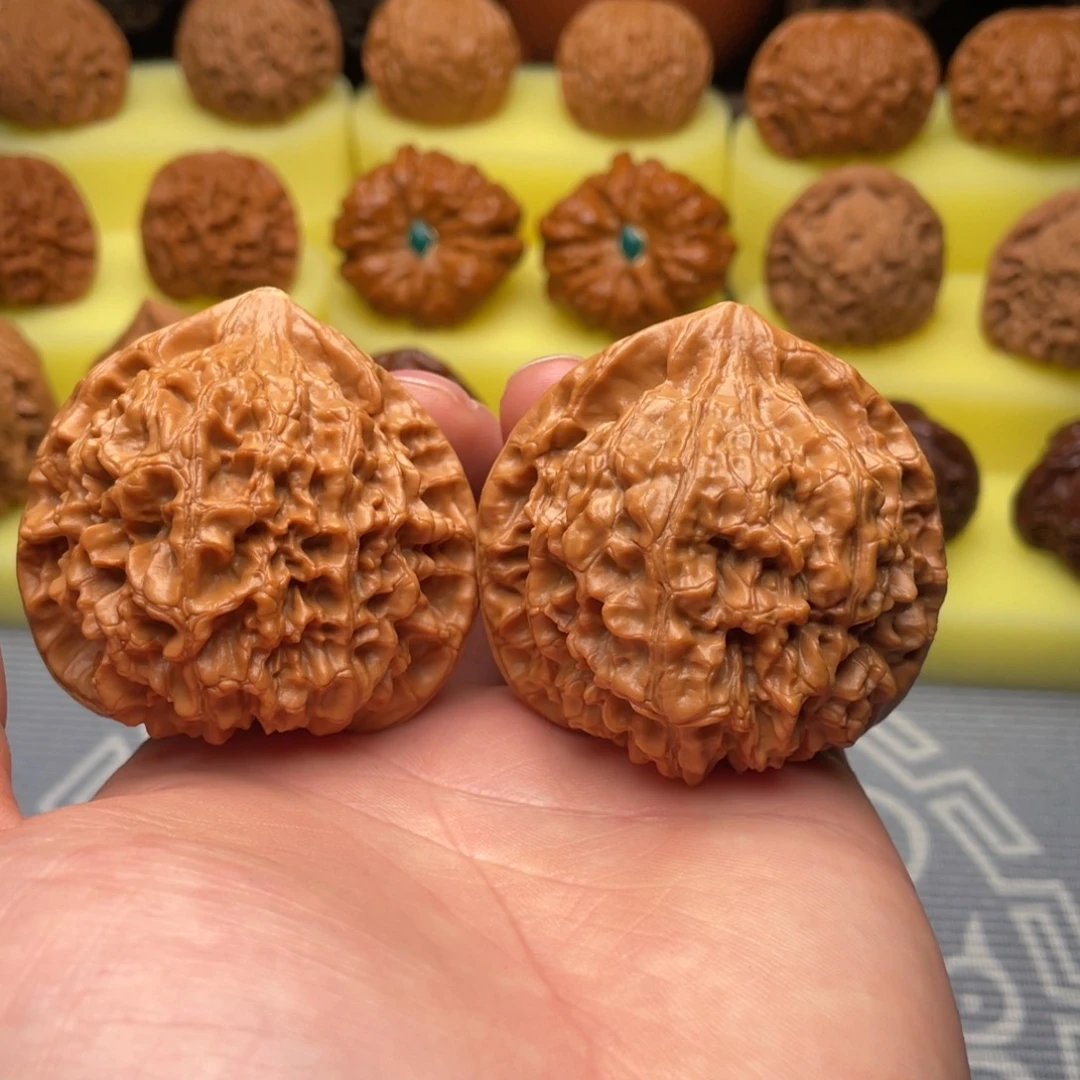 文玩核桃把件52官帽全品编号721