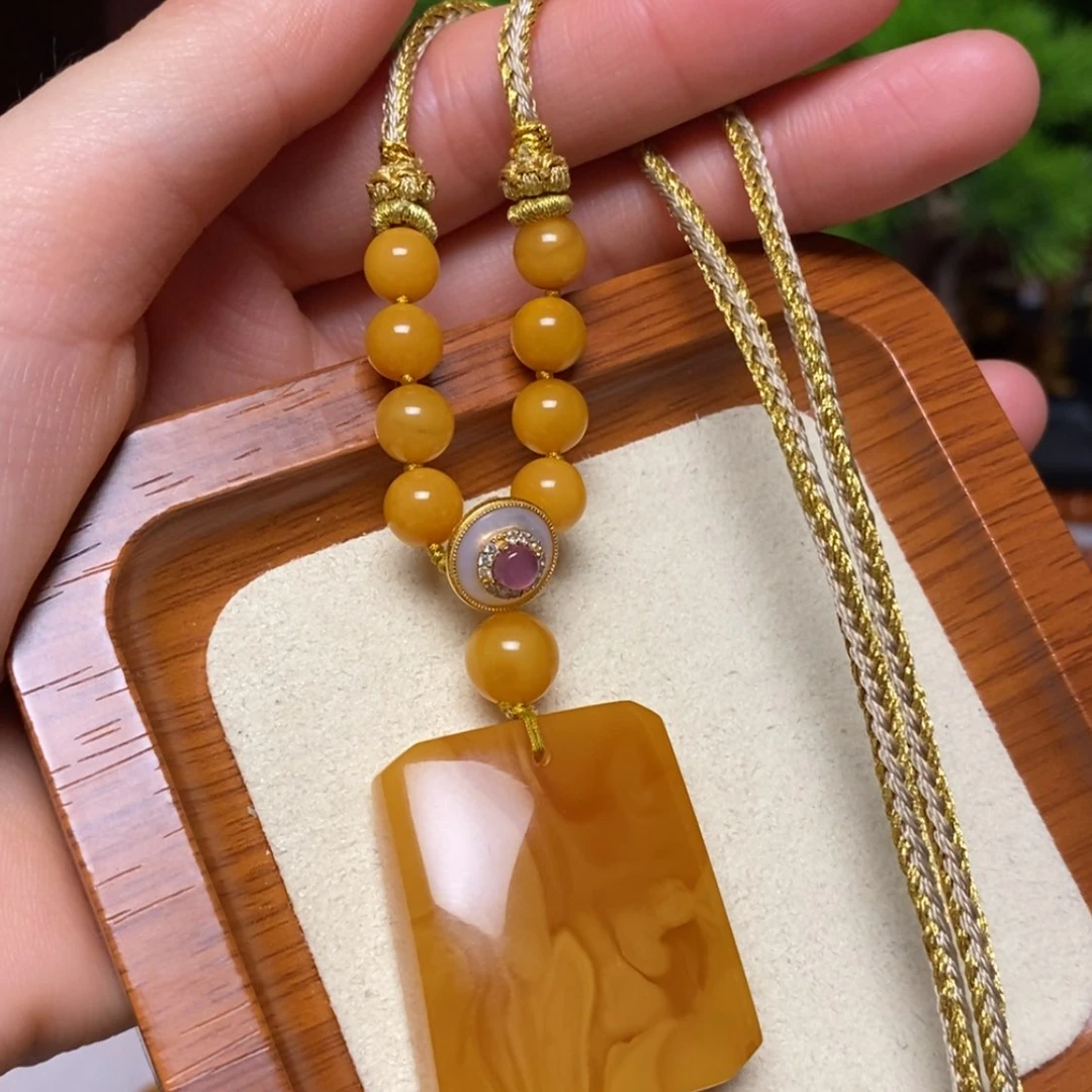 【闪购商品】蜜蜡颈饰未镶嵌项链