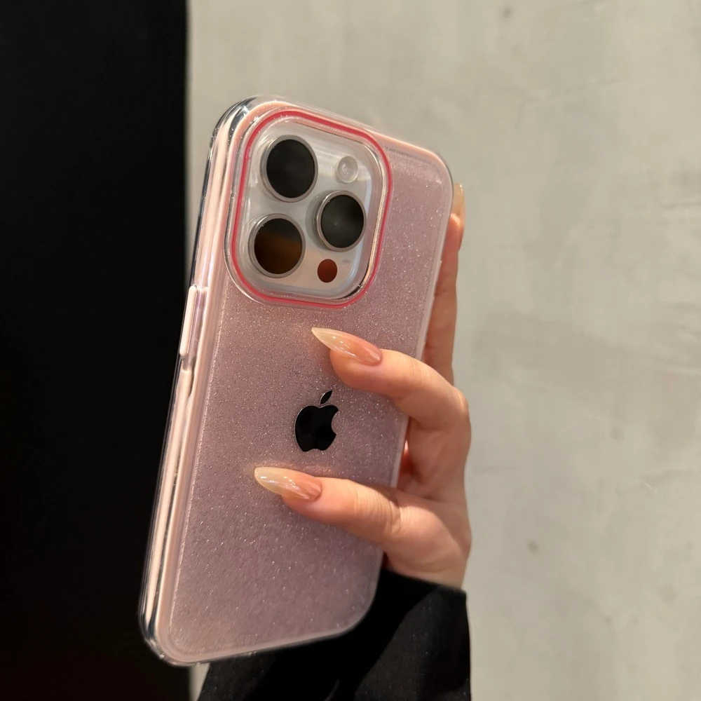 创意轻奢闪粉适用苹果16promax手机壳小众iPhone15个性14气质13女