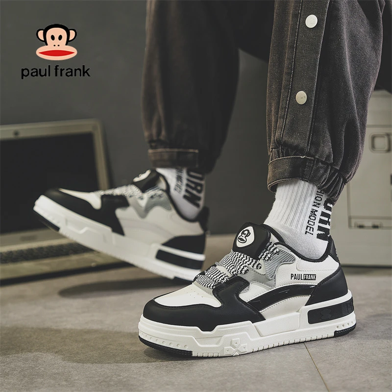 大嘴猴2025新款百搭校园小白鞋板鞋男厚底增高鞋潮流运动休闲鞋
