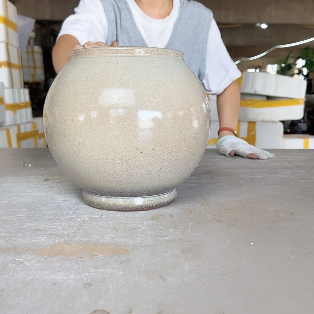 紫砂花盆王嫂花盆0905-150高26口18
