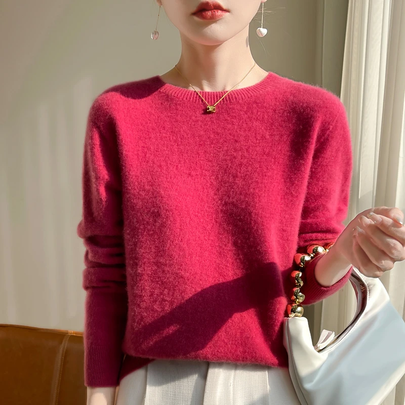 【一线成衣】圆领秋冬针织打底毛衣女NJR418