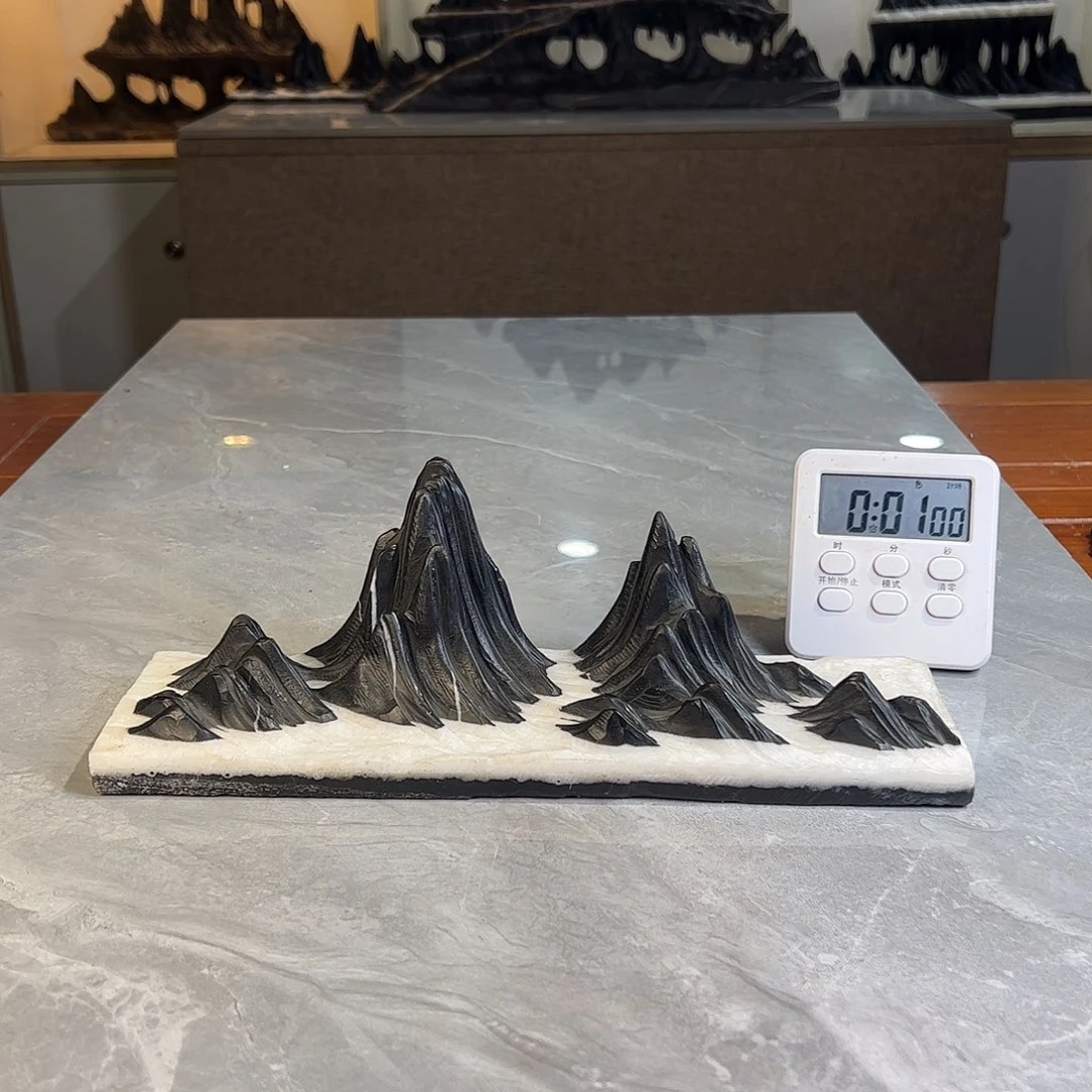 内***颐灵璧奇石博览会摆件