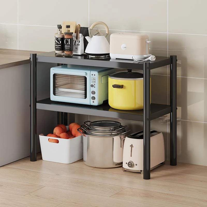 【2层半】收纳置物架落地式小户型卫生间浴室可移动厨房多层储物柜