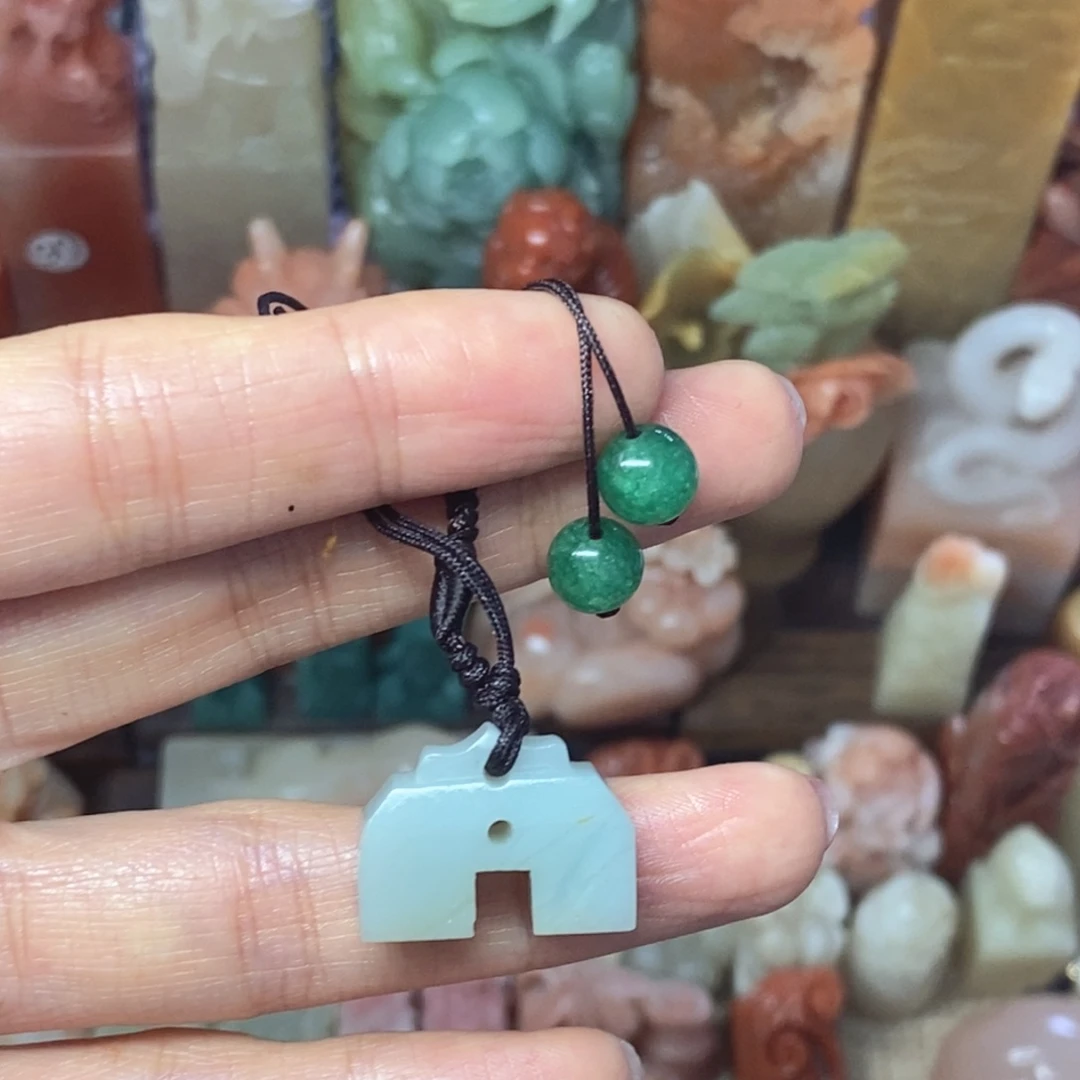 寿山石印石连珠印