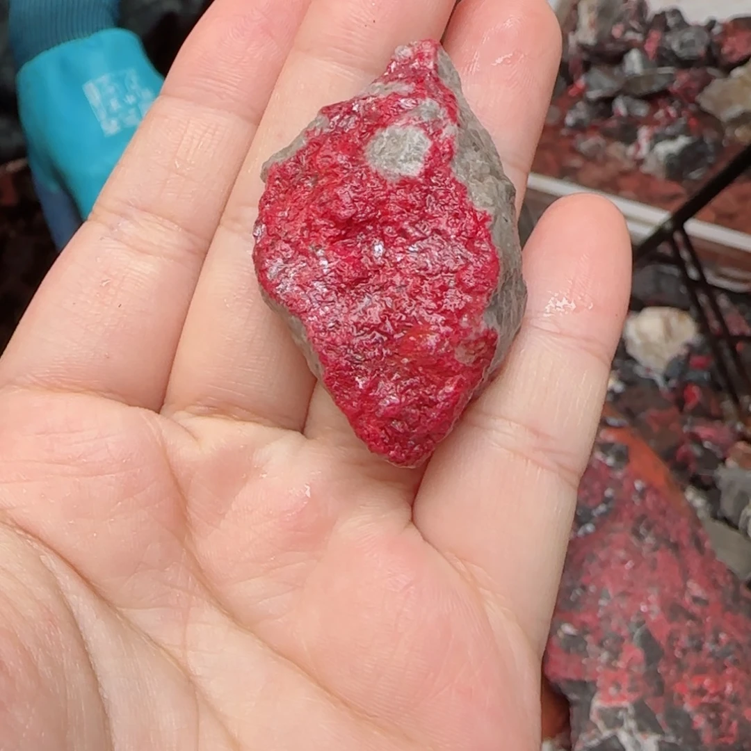 天然辰砂朱砂毛石头3