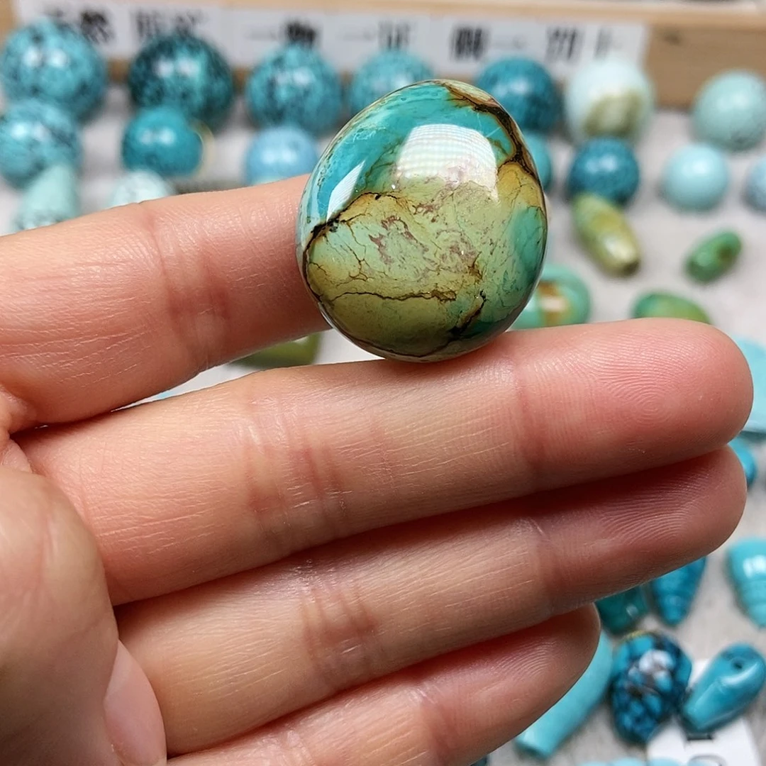 未镶嵌绿松石珠宝半成品
