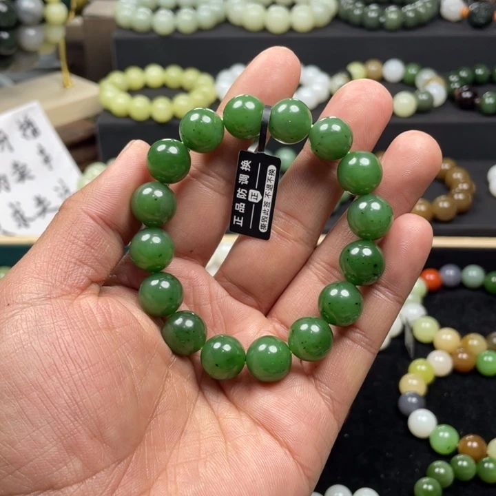 和田玉手串未镶嵌行**动