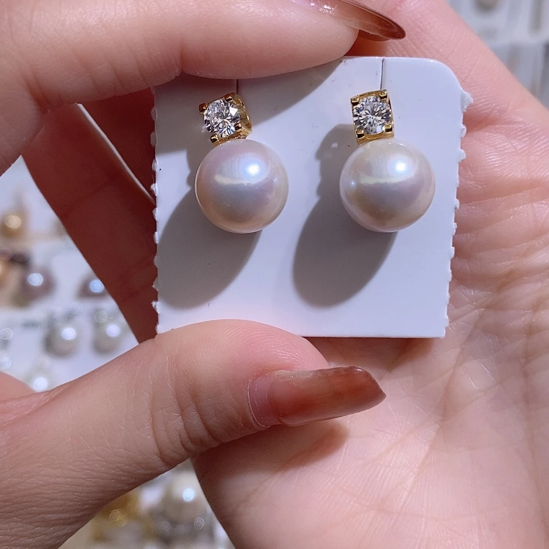 耳饰淡水珍珠未镶嵌w11.5