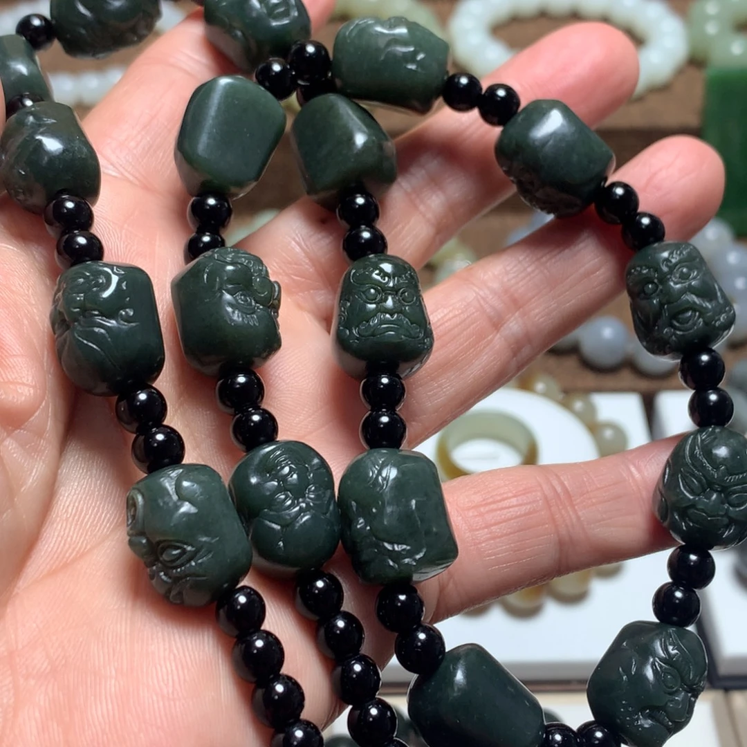 和田玉未镶嵌手链