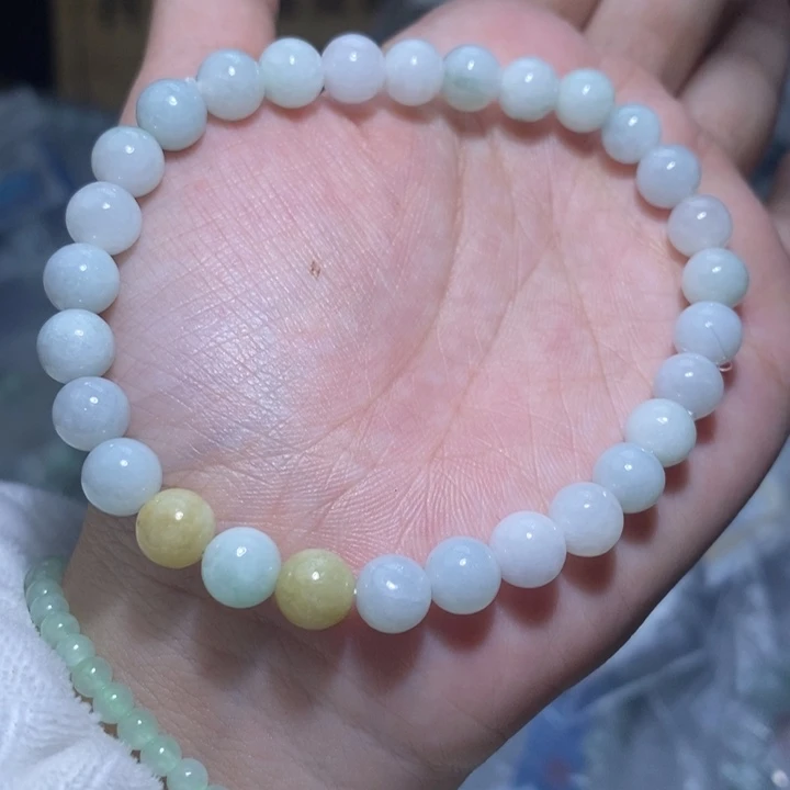 未镶嵌手串翡翠天然缅甸A货翡翠6.9