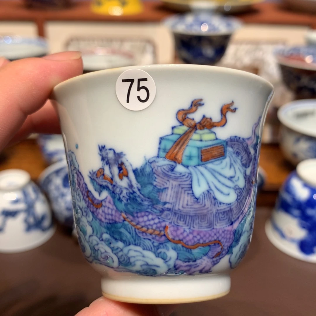 深***秋75新斗彩主人杯cl101