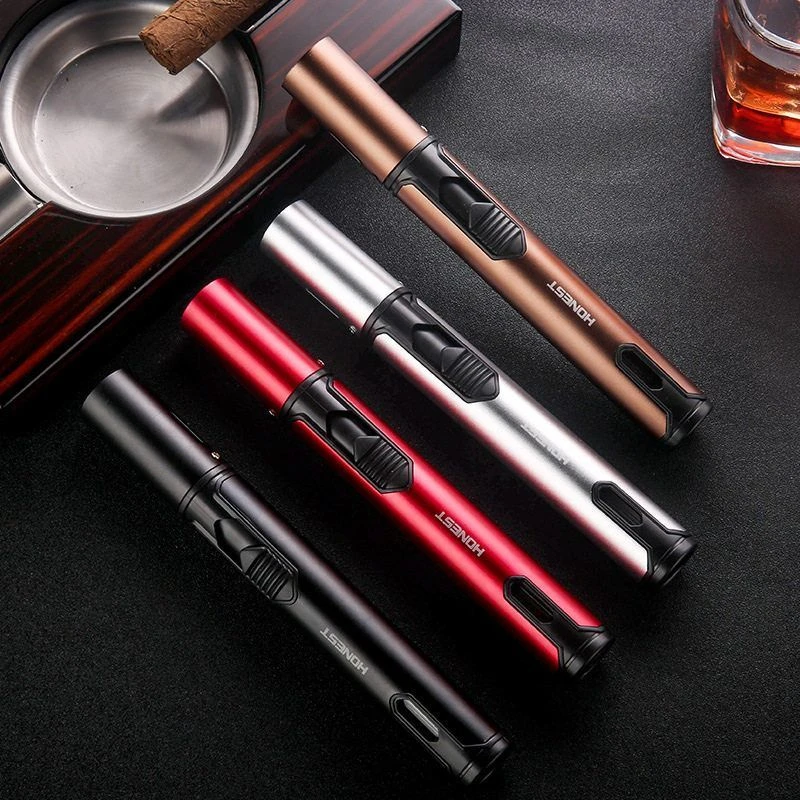 百诚新品防风直冲打火机雪茄专用喷 直冲便携式户外打火机