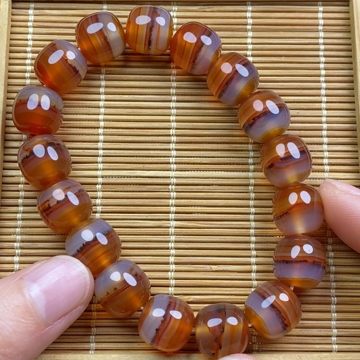 星***护玛瑙/玉髓未镶嵌手链