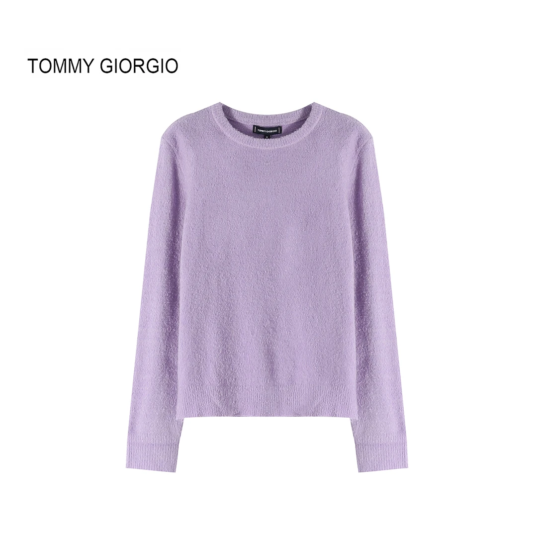 【TommyGiorgio】秋冬针织衫绵羊毛纯色羊毛衫4309