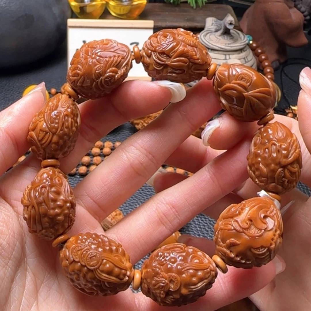 【闪购商品】橄榄核手串福利金蟾