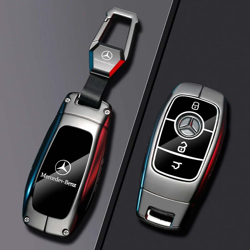 适用奔驰钥匙套e300l高级感e车24款c260l女gle男glc23新glb包壳扣