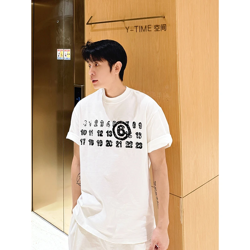 《CCSS 曹老板》马拉拉线绣厚板胶设计宽松纯棉夏季半袖圆领短袖T恤