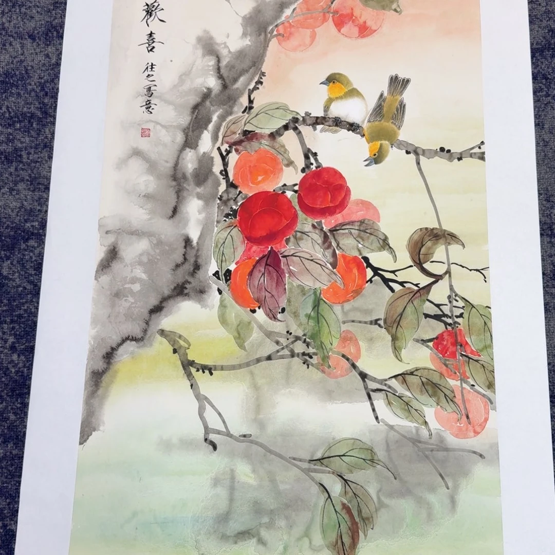 国画国画作品山水花鸟纯手绘