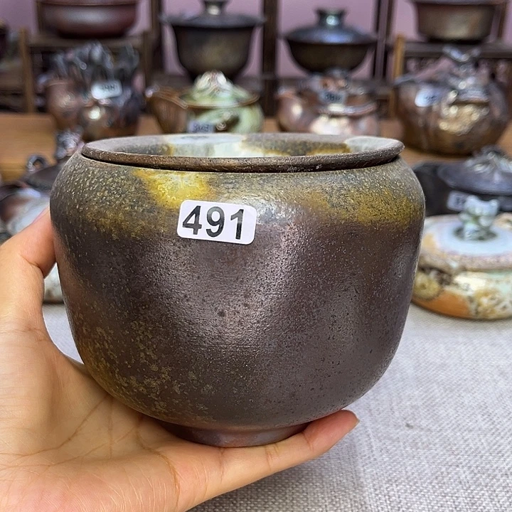 裸柴烧陶瓷手工茶器