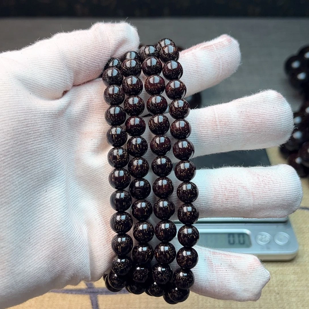 檀香紫檀（小叶紫檀）0.8 108颗 爆星