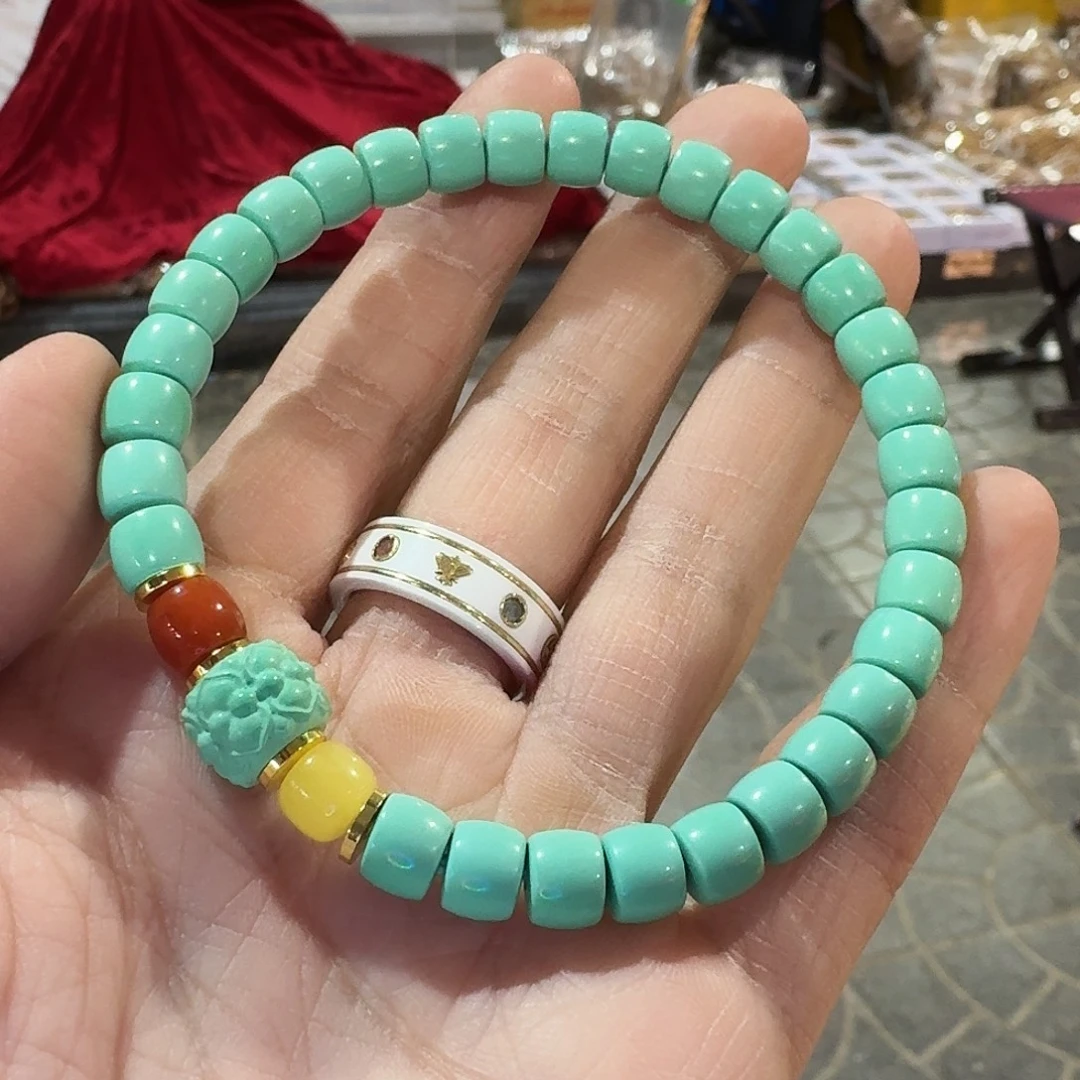 草珠菩提手串绿直切手串