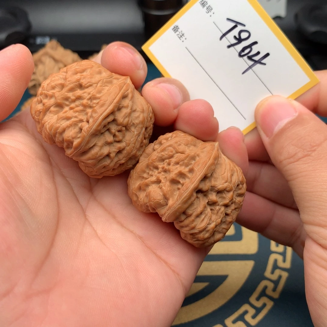 文玩核桃把件40.5全品凹底964