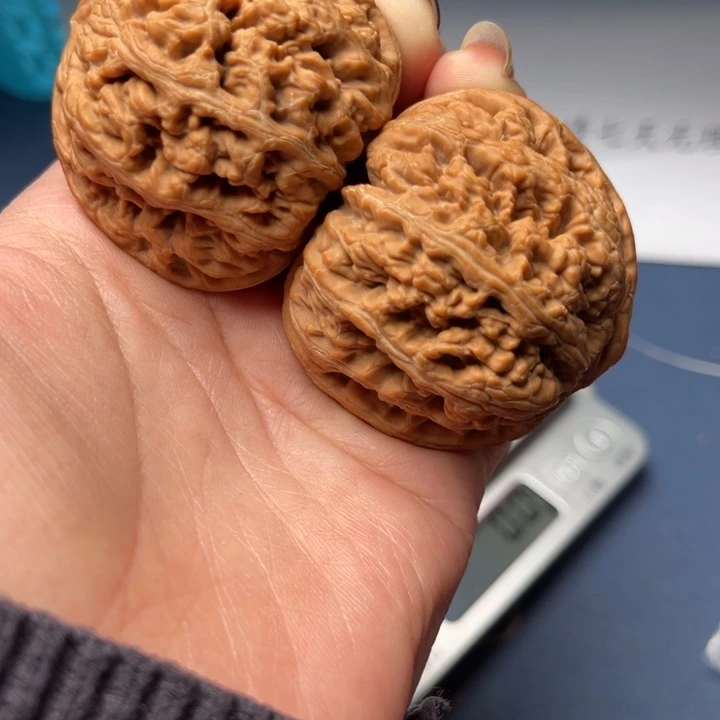 文玩核桃把件粗筋47