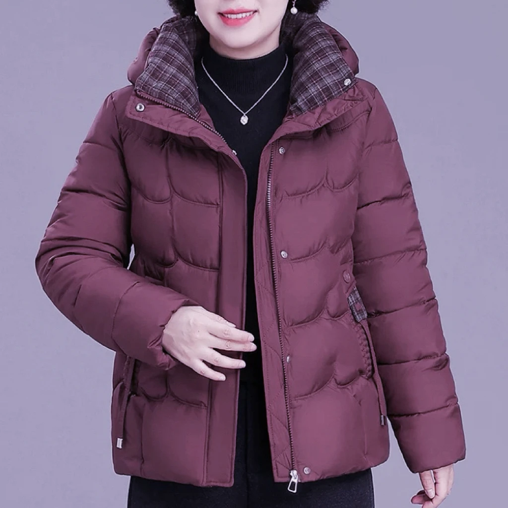 2522妈妈洋气高端气质加厚棉服（衣长65左右）