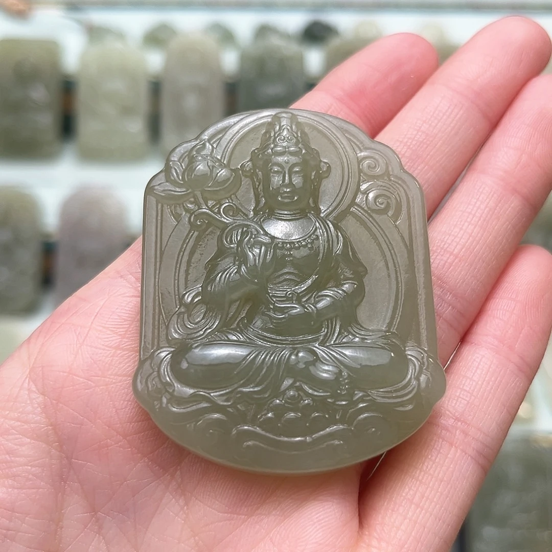 和田玉未镶嵌颈饰