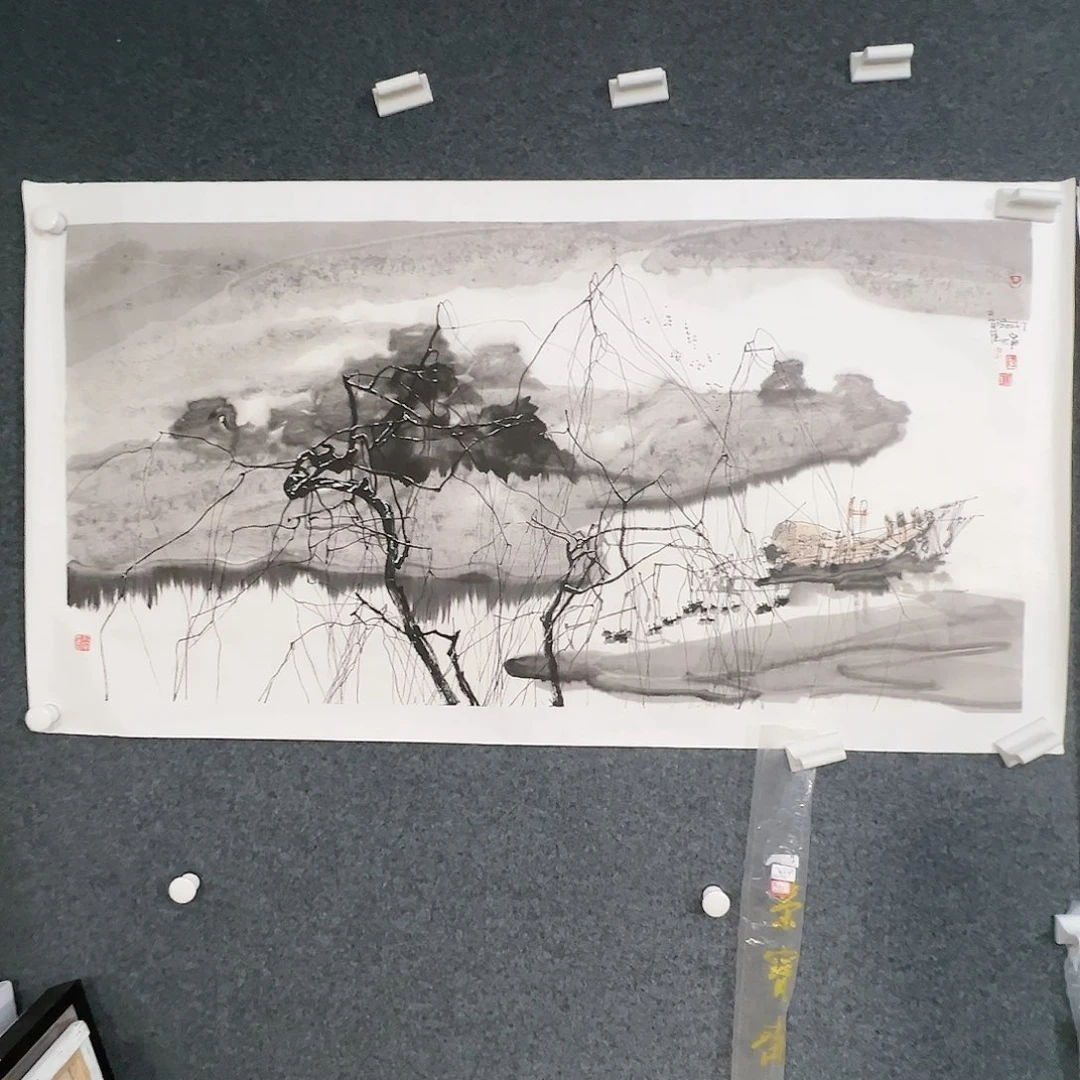 国画用****珍（g18296）春江 书画