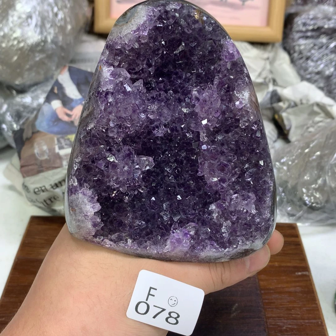 未镶嵌摆件紫晶水晶