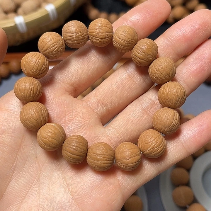 猴头核桃吊坠文玩手串13+