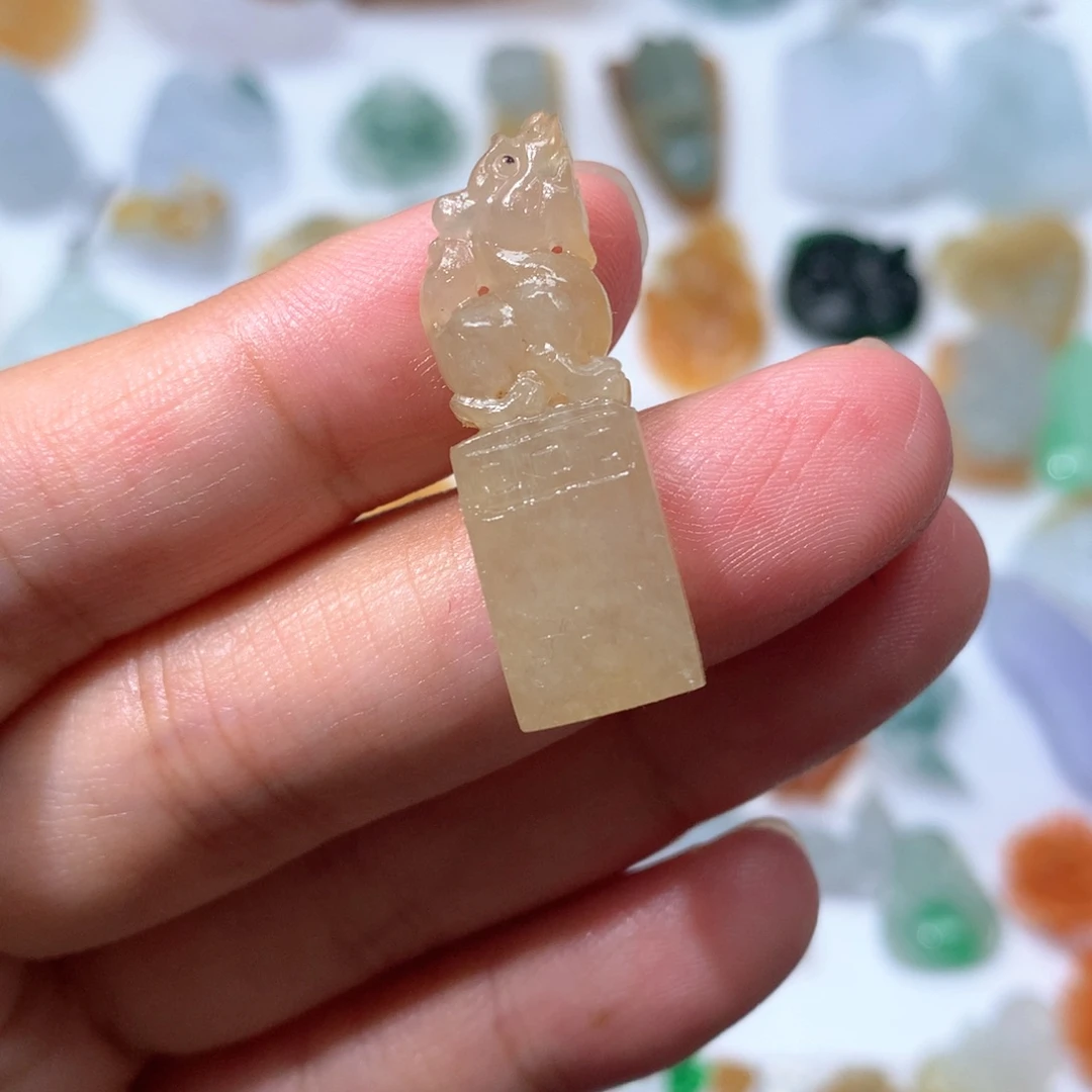 未镶嵌定制翡翠印章