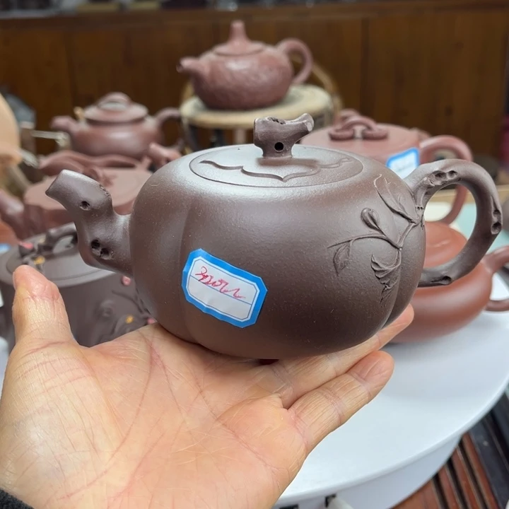 茶壶紫砂紫砂花茶