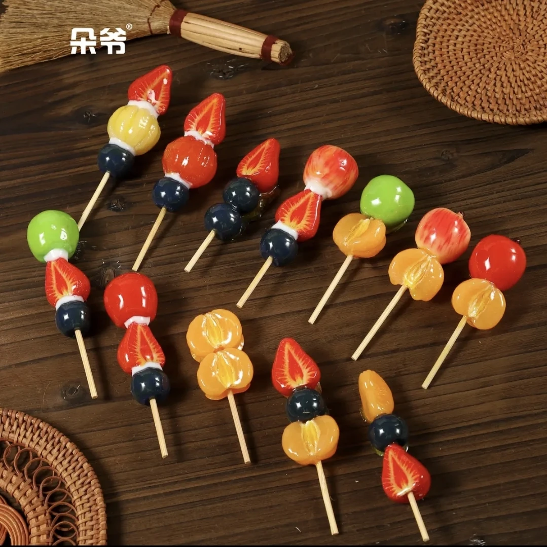 DUOYE/朵爷定制【冬日限定·糖葫芦】diy树脂写实食玩配件摆件