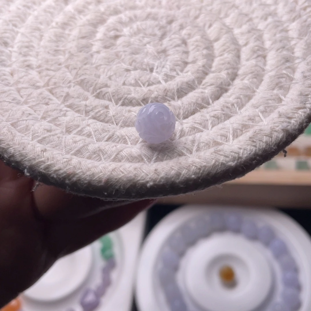 未镶嵌手链翡翠卡9.2雕刻珠