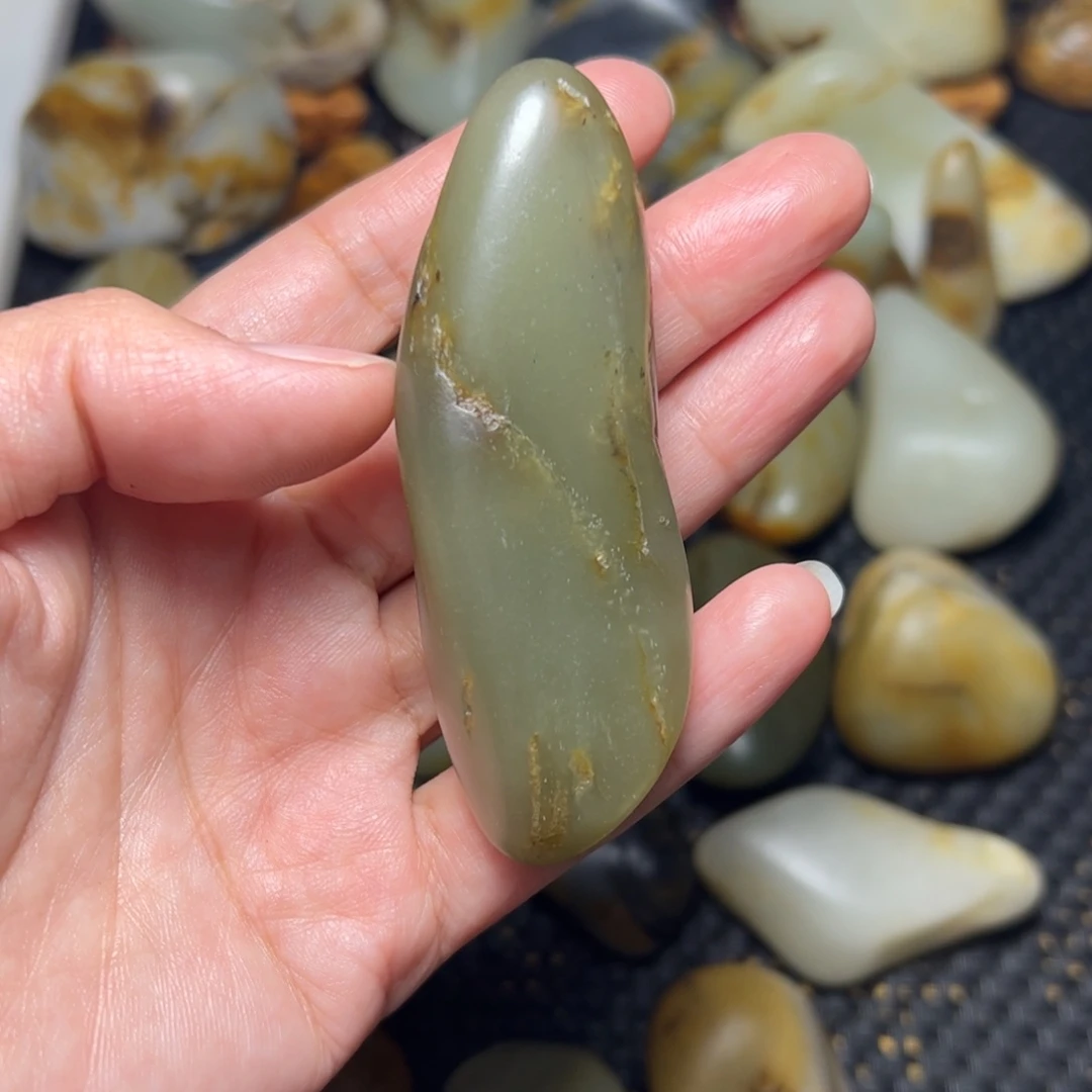 和田玉未镶嵌挂件32