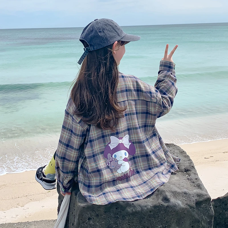 女童衬衫长袖春秋款2024新款爆款儿童秋装中大童衬衣8-15岁潮8535