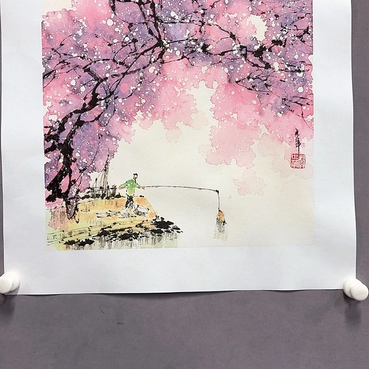 国画亲笔手绘放心去藏