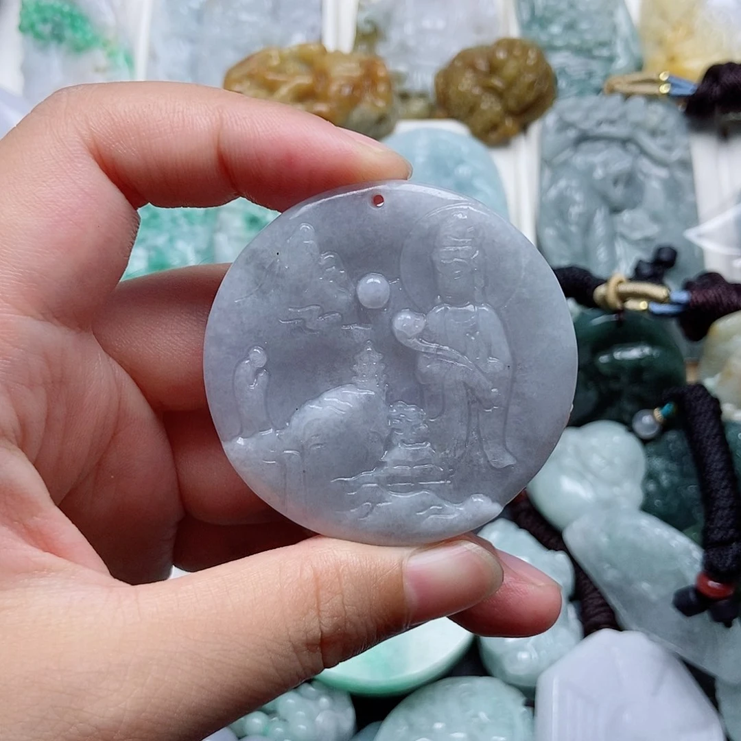 翡翠未镶嵌吊坠(不含链)翡翠