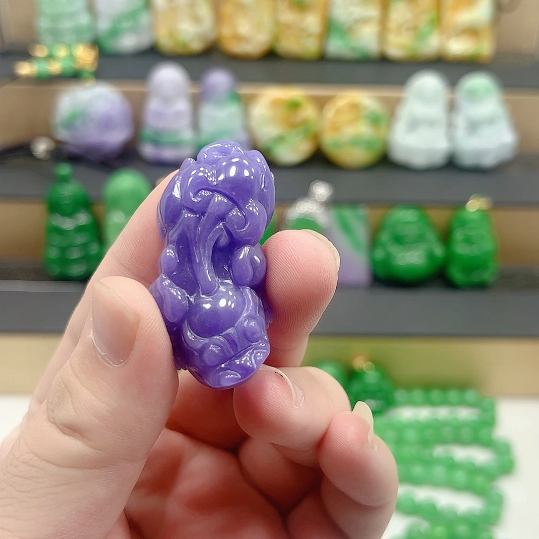 翡翠银S925镶嵌吊坠(赠链)