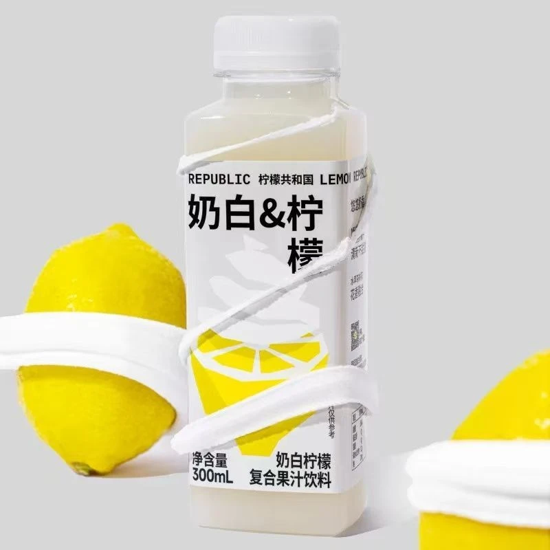短保90天【25年3月3号】300ml*8瓶 柠檬共和国奶白柠檬果汁柠檬水